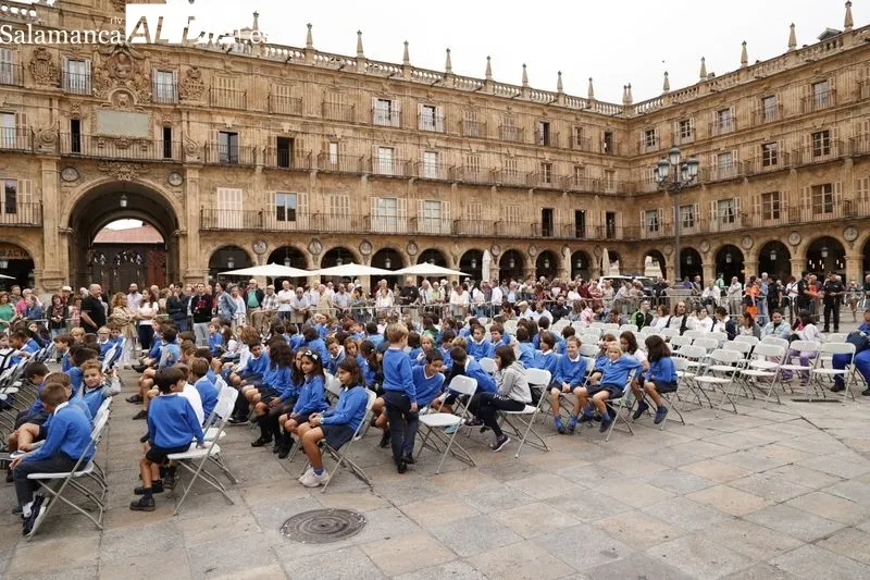 Concierto en la Plaza Mayor de la Banda de Música de la Policía Nacional. Foto de David Sañudo