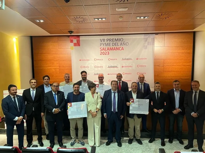 Acto del Premio Pyme del año 2023 en la Cámara de Comercio en Salamanca