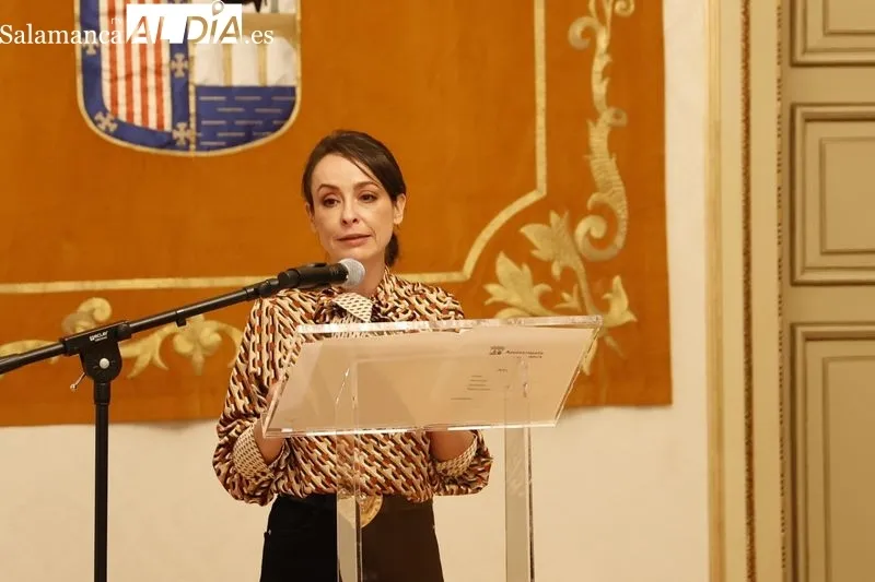 Rueda de prensa de la concejala de Festejos y Tradiciones, Carmen Seguín. Foto de David Sañudo