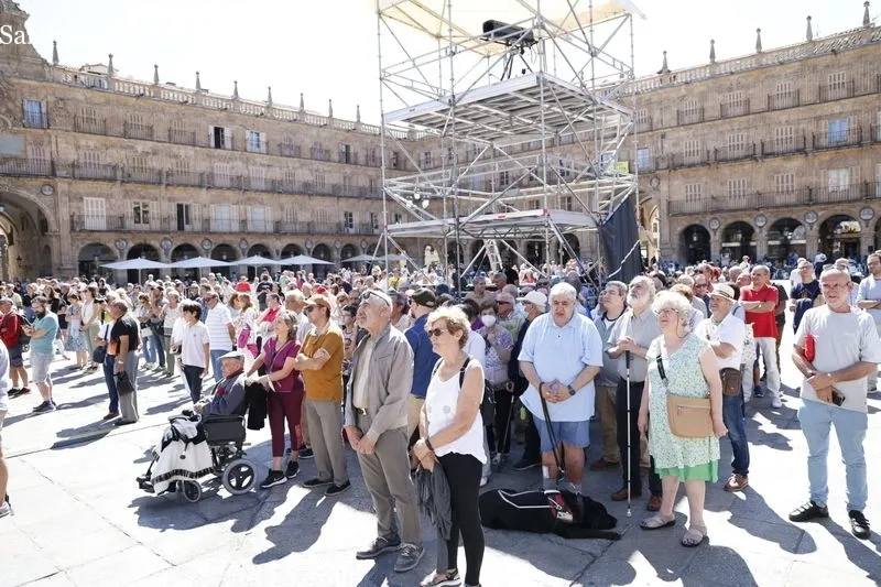 Recital de la Banda Municipal de Música en la Plaza Mayor. Foto de David Sañudo