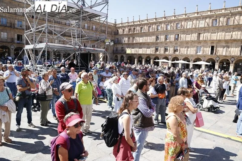 Recital de la Banda Municipal de Música en la Plaza Mayor. Foto de David Sañudo