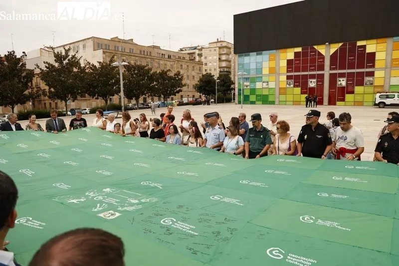 Actos contra el cáncer en la plaza de la Concordia. Foto de David Sañudo