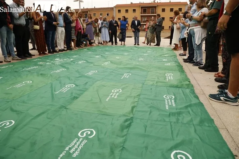 Actos contra el cáncer en la plaza de la Concordia. Foto de David Sañudo