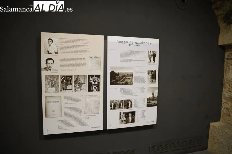Exposición 'Eduardo Lourenço vida y obra de un heterodoxo', en la sala B de la Hospedería Fonseca. Foto de David Sañudo