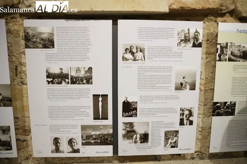 Exposición 'Eduardo Lourenço vida y obra de un heterodoxo', en la sala B de la Hospedería Fonseca. Foto de David Sañudo