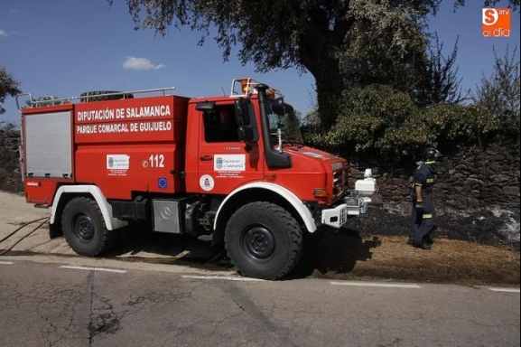 Imagen de archivo de un camión de bomberos de Guijuelo