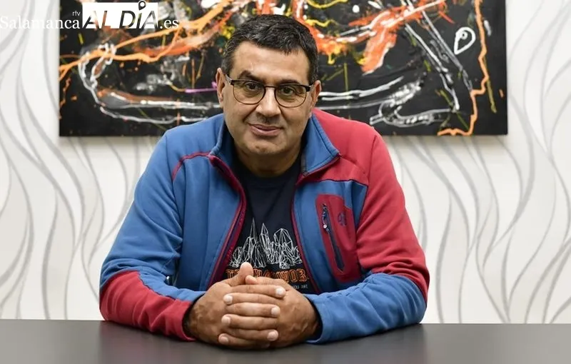 Jesús Garrote, director, profesor y educador de la Casa Escuela Santiago Uno, en las instalaciones de SALAMANCA AL DÍA