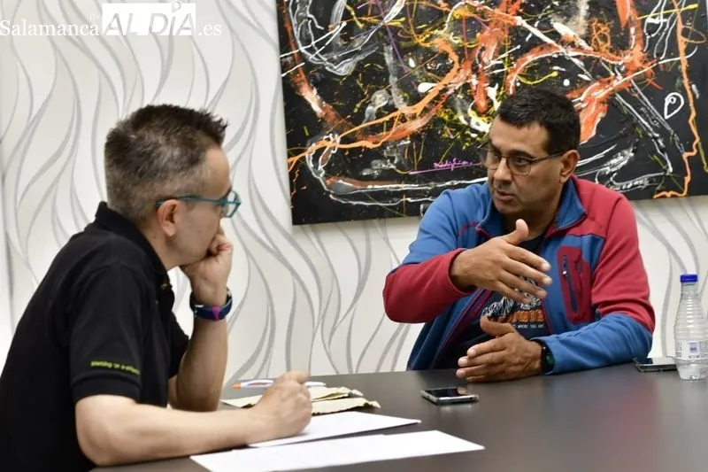 Jesús Garrote, director, profesor y educador de la Casa Escuela Santiago Uno, en las instalaciones de SALAMANCA AL DÍA