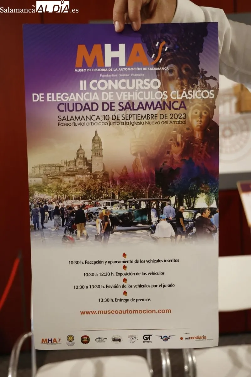 Presentación del II Concurso de Elegancia de Vehículos Clásicos Ciudad de Salamanca. Foto de David Sañudo