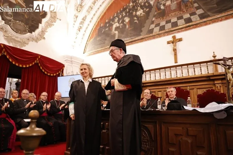 Toma de posesión del nuevo rector de  la Universidad Pontificia de Salamanca (UPSA), Santiago García-Jalón. Foto de David Sañudo