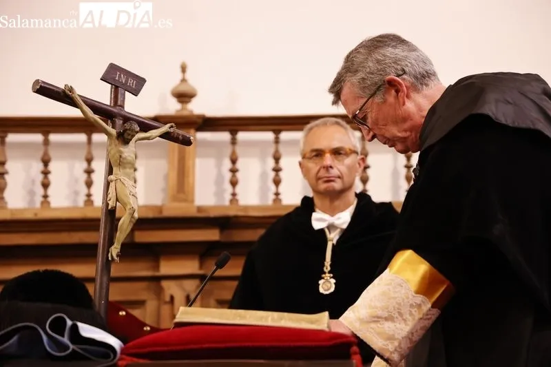 Toma de posesión del nuevo rector de  la Universidad Pontificia de Salamanca (UPSA), Santiago García-Jalón. Foto de David Sañudo