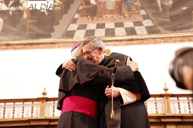 Toma de posesión del nuevo rector de  la Universidad Pontificia de Salamanca (UPSA), Santiago García-Jalón. Foto de David Sañudo
