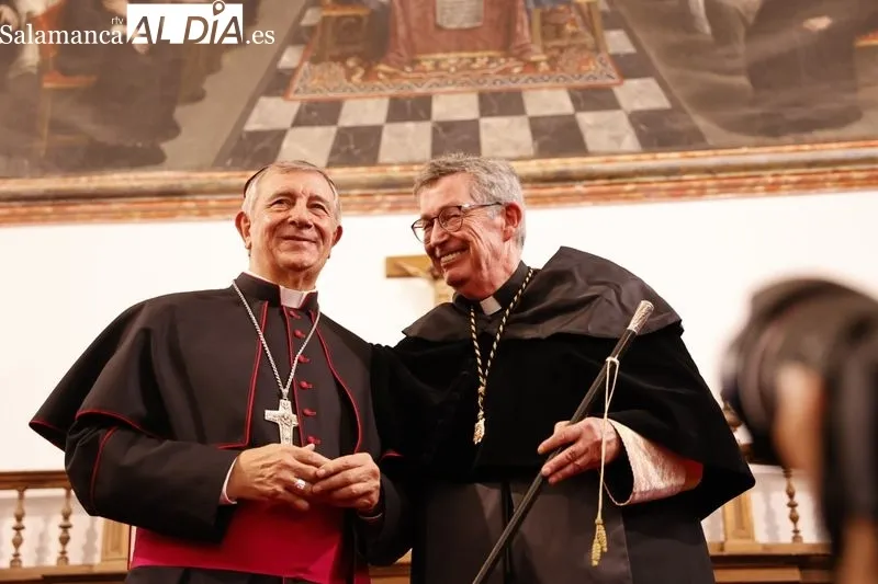 Toma de posesión del nuevo rector de  la Universidad Pontificia de Salamanca (UPSA), Santiago García-Jalón. Foto de David Sañudo