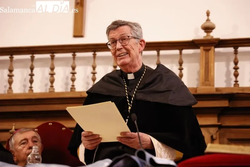 Toma de posesión del nuevo rector de  la Universidad Pontificia de Salamanca (UPSA), Santiago García-Jalón. Foto de David Sañudo