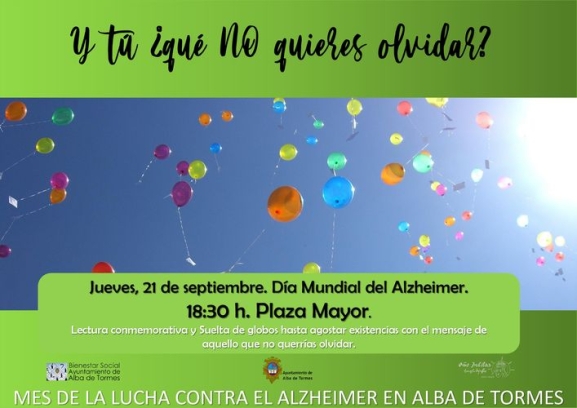 Celebraci&oacute;n el D&iacute;a Mundial contra el Alzheimer en Alba de Tormes | Imagen 1