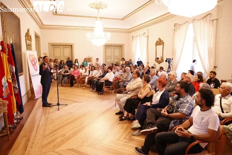 Presentación en el Ayuntamiento de la  candidatura de Salamanca a Capital Europea del Voluntariado 2025. Foto de David Sañudo