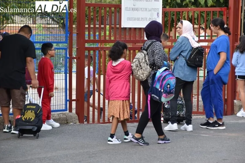 Comienzo del curso escolar 2023-24 en los CEIP Félix Rodríguez de la Fuente y José Herrero. Foto de Vanesa Martins