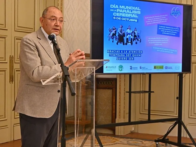 Presentación en el Ayuntamiento de Salamanca del programa de actividades de Aspace con motivo del Día Mundial de la Parálisis Cerebral