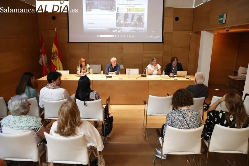 Acto sobre 'Las Brigadas Internacionales en Salamanca y el Convento de las Comendadoras de Santiago' en el Centro Documental de la Memoria Histórica. Fotos: David Sañudo