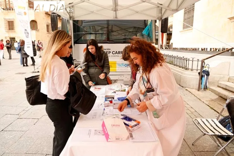 Salamanca se suma a la campaña 'Un match x una vida' para sensibilizar sobre la donación de médula  | FOTOS: David Sañudo 