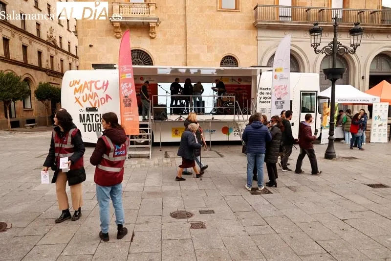 Salamanca se suma a la campaña 'Un match x una vida' para sensibilizar sobre la donación de médula  | FOTOS: David Sañudo 