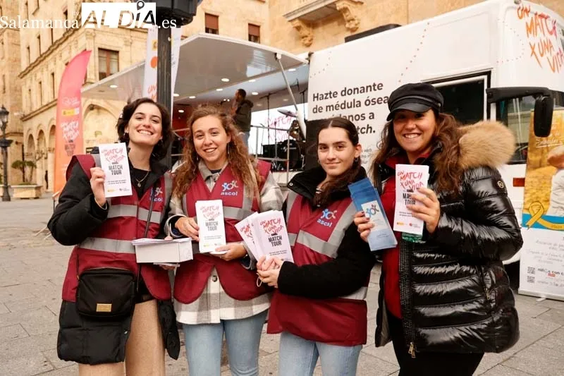 Salamanca se suma a la campaña 'Un match x una vida' para sensibilizar sobre la donación de médula  | FOTOS: David Sañudo 