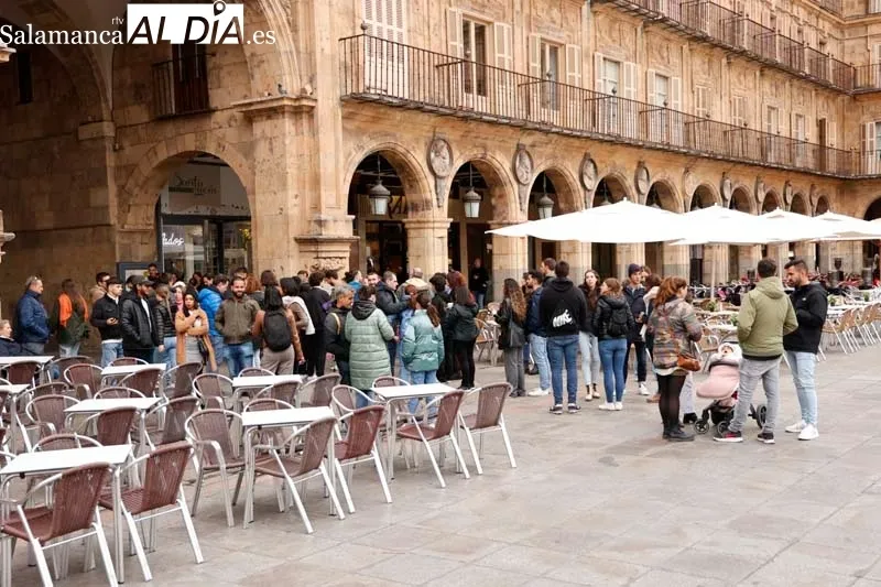 Ambiente en el centro de Salamanca este sábado | FOTOS: David Sañudo 