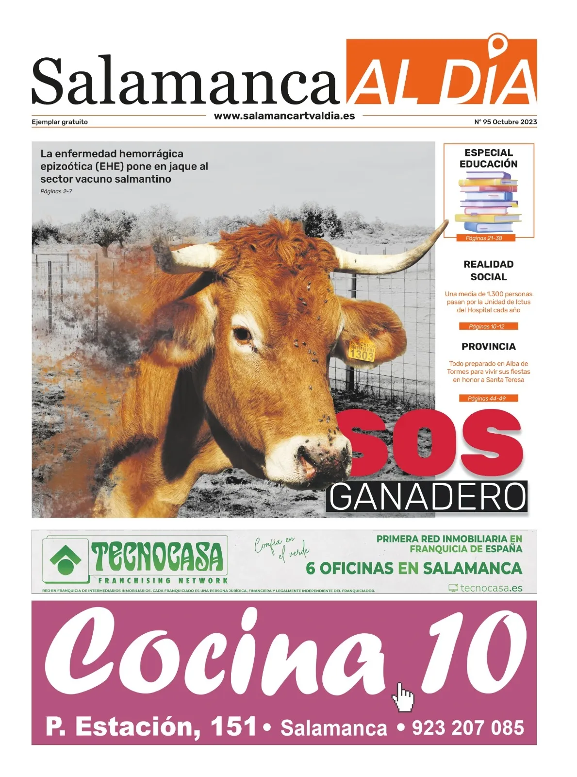 Foto 2 - Ya est&aacute; en la calle el n&uacute;mero de octubre del peri&oacute;dico de papel SALAMANCA AL D&Iacute;A