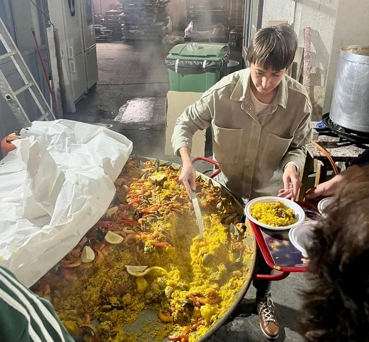 La cofradía de Jesús Nazareno organizaba una paellada de hermandad