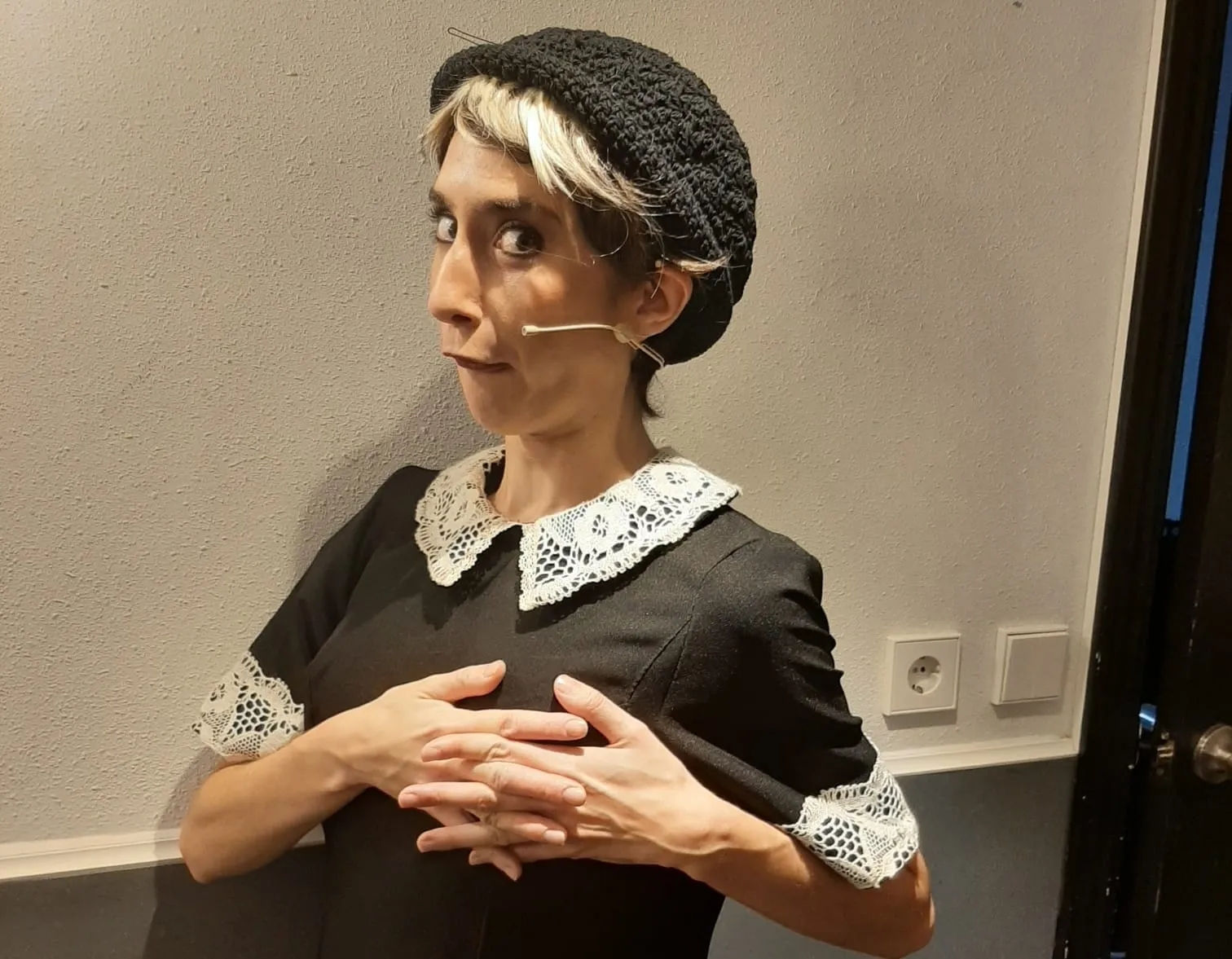 Celia Díaz Rogado, actriz salmantina que interpreta a Lina Morgan en el Teatro Arlequín de Madrid.