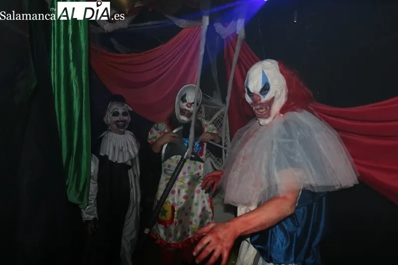 El Túnel del Terror realizado por Vitiriteros volvió a sorprender al público en Vitigudino / CORRAL  