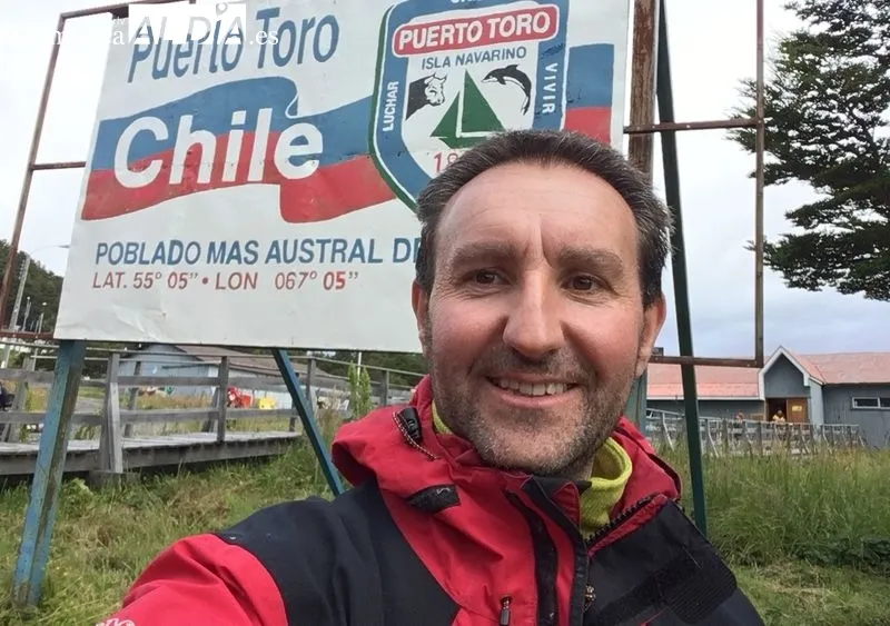 El salmantino Francisco Javier González Bravo, autor del libro 'La mirada de Tales', en Chile, donde reside