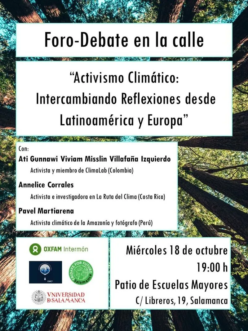 Cartel del encuentro de activistas climáticos en Salamanca.
