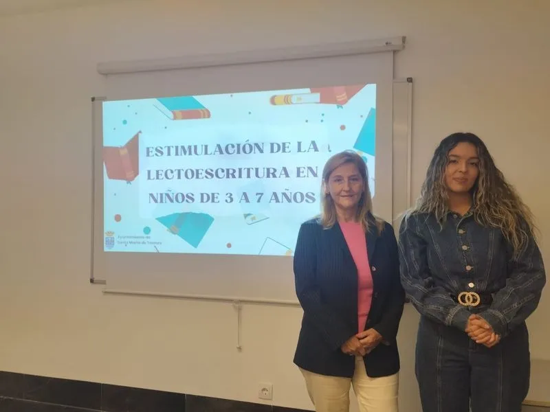 Taller de estimulación de la lectoescritura en el Edificio Sociocultural de Santa Marta de Tormes.