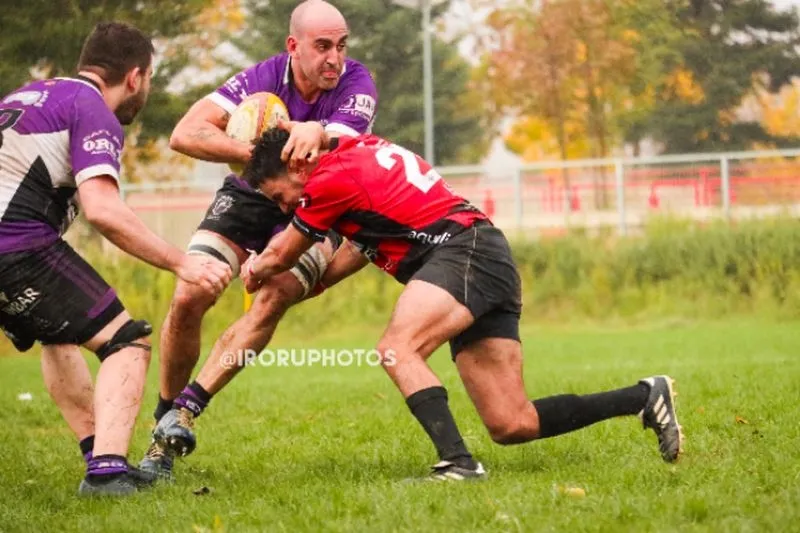 Imágenes del partido entre el Salamanca Rugby y Palencia Rugby.