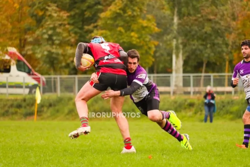 Imágenes del partido entre el Salamanca Rugby y Palencia Rugby.