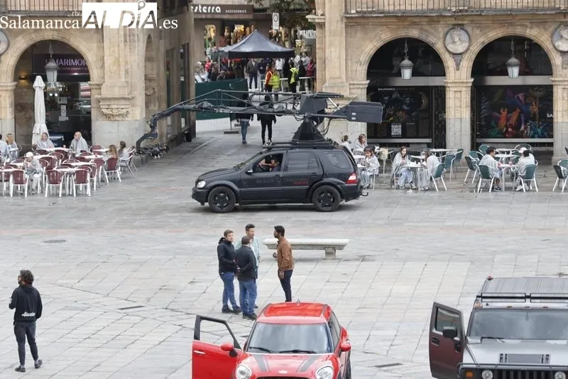 Rodaje de la película de Bollywood en Salamanca. Foto de David Sañudo
