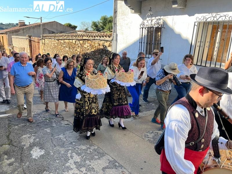 Celebración de la fiesta del Ofertorio en honor a la Virgen del Rosario en Saucelle
