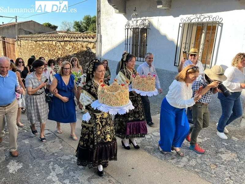 Celebración de la fiesta del Ofertorio en honor a la Virgen del Rosario en Saucelle