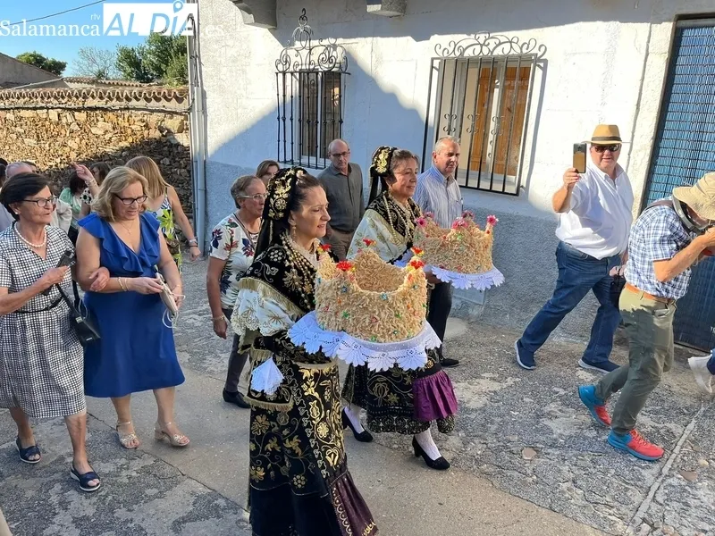 Celebración de la fiesta del Ofertorio en honor a la Virgen del Rosario en Saucelle