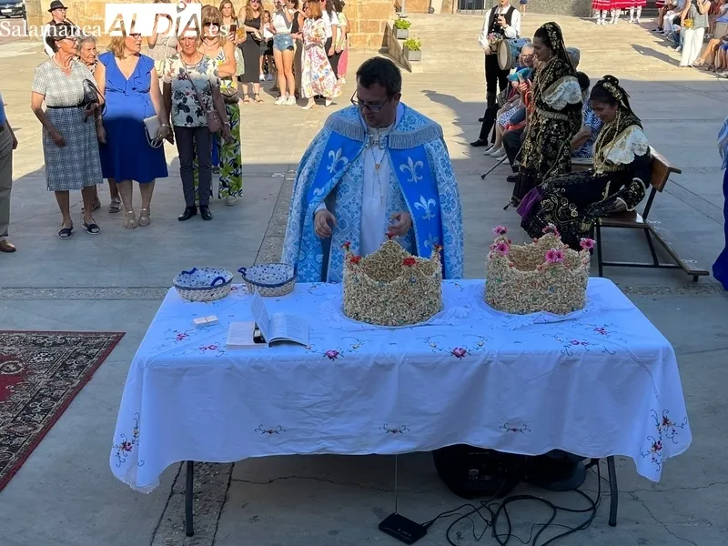 Celebración de la fiesta del Ofertorio en honor a la Virgen del Rosario en Saucelle