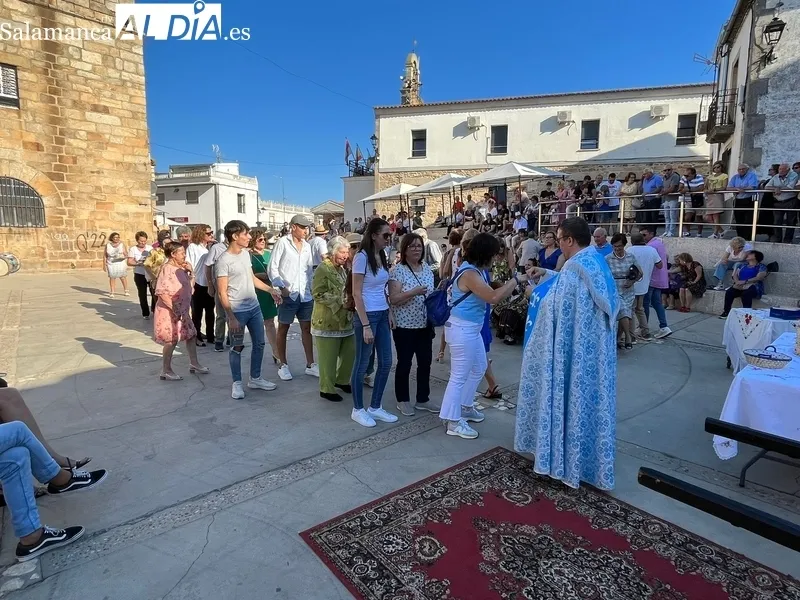 Celebración de la fiesta del Ofertorio en honor a la Virgen del Rosario en Saucelle