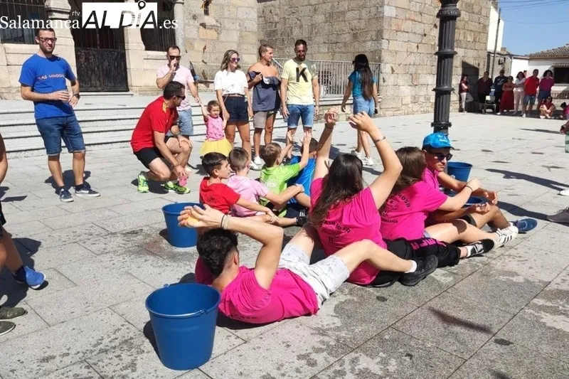 Juegos tradicionales y yincana de peñas para enfilar la recta final de las fiestas en Valderrodrigo 