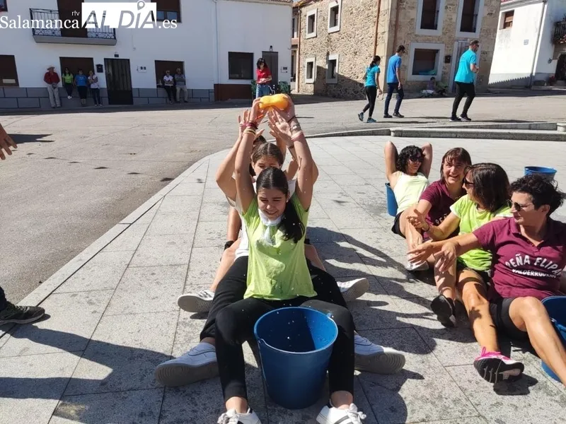 Juegos tradicionales y yincana de peñas para enfilar la recta final de las fiestas en Valderrodrigo 