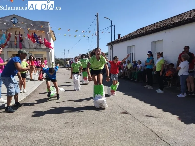 Juegos tradicionales y yincana de peñas para enfilar la recta final de las fiestas en Valderrodrigo 