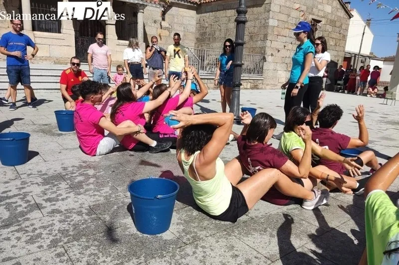 Juegos tradicionales y yincana de peñas para enfilar la recta final de las fiestas en Valderrodrigo 