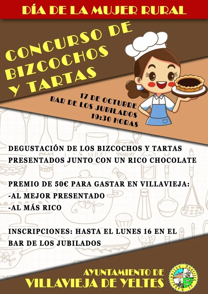 Foto 2 - Villavieja celebrar&aacute; el D&iacute;a de la Mujer Rural con un concurso de bizcochos y tartas