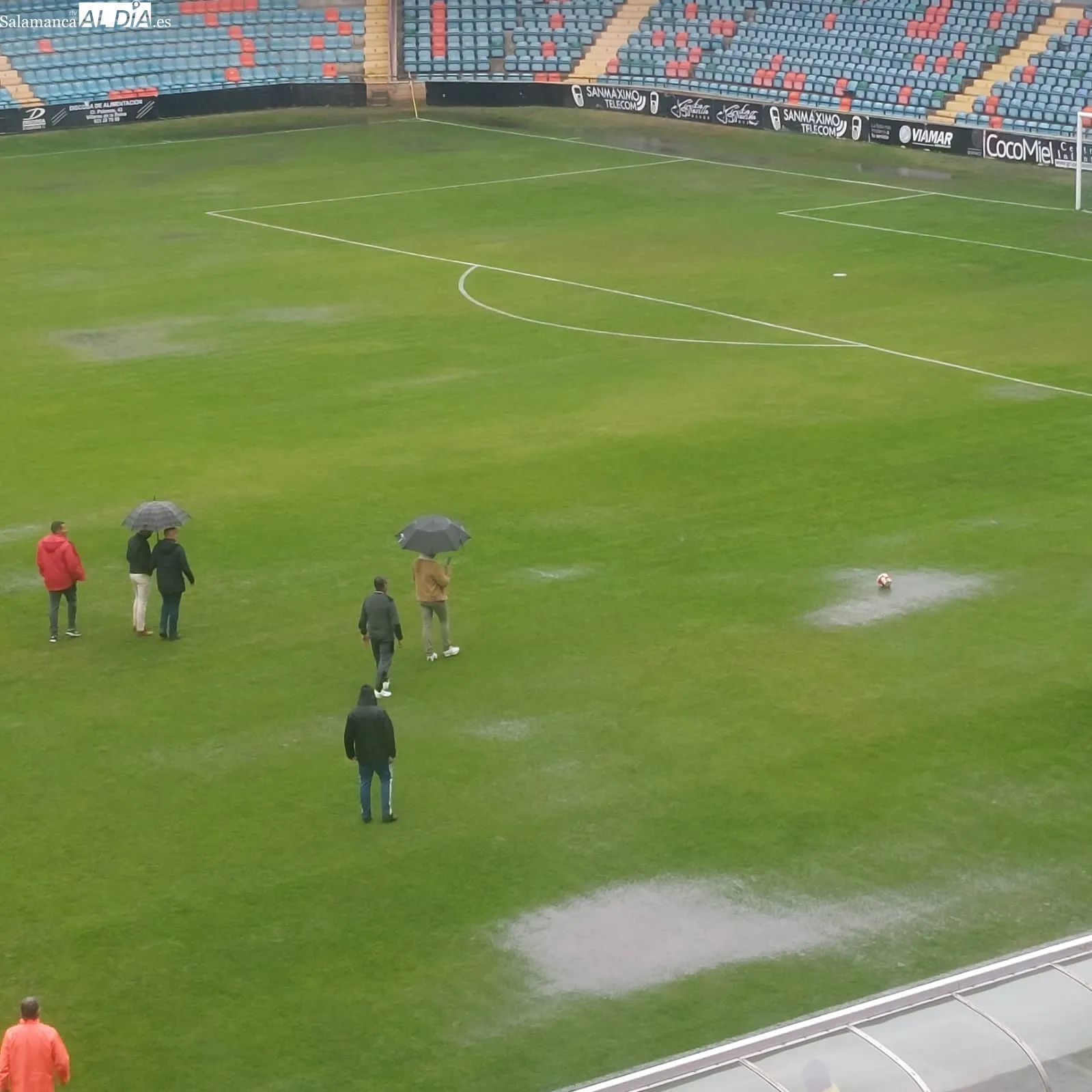 Foto 3 - Suspendido el Salamanca UDS - Cristo Atl&eacute;tico por el mal estado del Helm&aacute;ntico a causa de las lluvias
