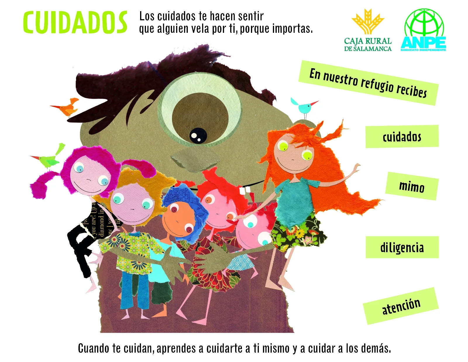 El centro escolar como refugio, protagonista en el nuevo calendario elaborado por el Sindicato Independiente ANPE 