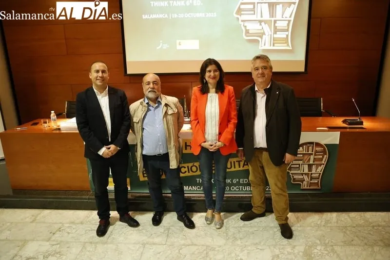 Inauguración de la sexta edición de ‘Think tank. Hacia una educación equitativa’, en la Cámara de Comercio de Salamanca. Foto de David Sañudo